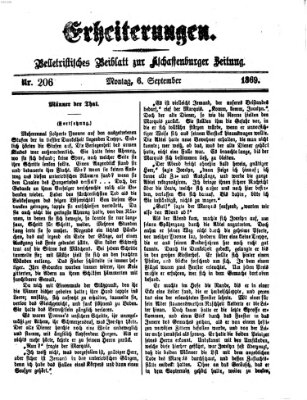 Erheiterungen (Aschaffenburger Zeitung) Montag 6. September 1869
