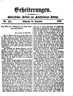 Erheiterungen (Aschaffenburger Zeitung) Mittwoch 15. Dezember 1869