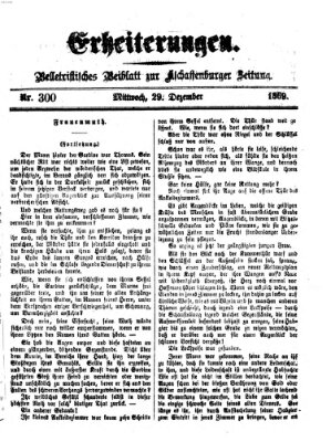 Erheiterungen (Aschaffenburger Zeitung) Mittwoch 29. Dezember 1869
