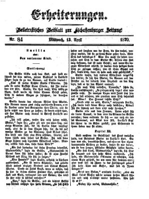 Erheiterungen (Aschaffenburger Zeitung) Mittwoch 13. April 1870