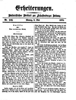 Erheiterungen (Aschaffenburger Zeitung) Montag 9. Mai 1870