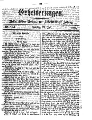 Erheiterungen (Aschaffenburger Zeitung) Samstag 23. Juli 1870