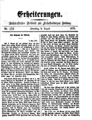 Erheiterungen (Aschaffenburger Zeitung) Dienstag 9. August 1870