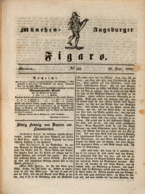 München-Augsburger Figaro (Münchner Kurier für Stadt und Land) Mittwoch 20. Juni 1838