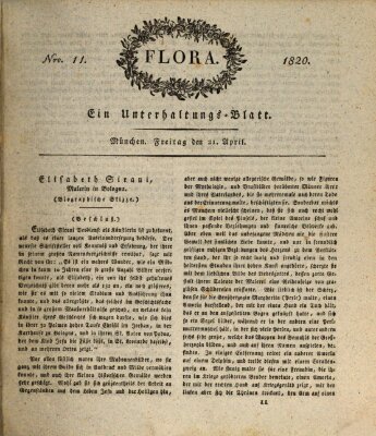 Flora (Baierische National-Zeitung) Freitag 21. April 1820