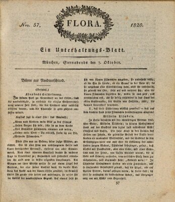 Flora (Baierische National-Zeitung) Samstag 7. Oktober 1820