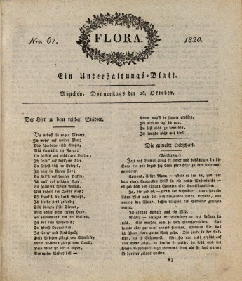Flora (Baierische National-Zeitung) Donnerstag 26. Oktober 1820