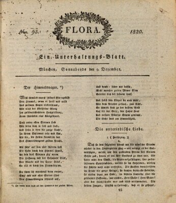 Flora (Baierische National-Zeitung) Samstag 9. Dezember 1820