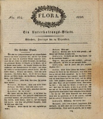 Flora (Baierische National-Zeitung) Freitag 29. Dezember 1820