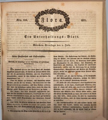 Flora (Baierische National-Zeitung) Dienstag 3. Juli 1821