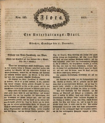 Flora (Baierische National-Zeitung) Samstag 17. November 1821