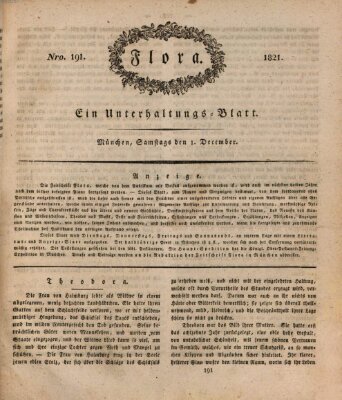 Flora (Baierische National-Zeitung) Samstag 1. Dezember 1821