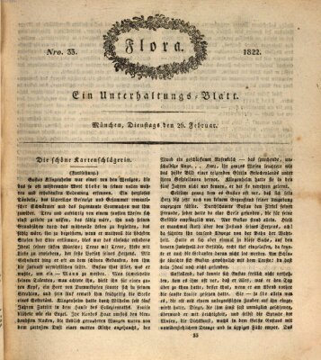 Flora (Baierische National-Zeitung) Dienstag 26. Februar 1822