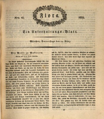 Flora (Baierische National-Zeitung) Donnerstag 14. März 1822