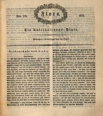 Flora (Baierische National-Zeitung) Dienstag 23. Juli 1822