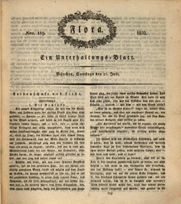 Flora (Baierische National-Zeitung) Samstag 27. Juli 1822