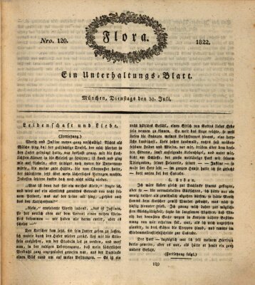 Flora (Baierische National-Zeitung) Dienstag 30. Juli 1822