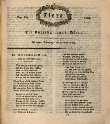 Flora (Baierische National-Zeitung) Samstag 9. November 1822