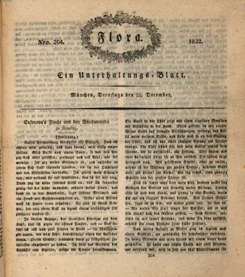 Flora (Baierische National-Zeitung) Dienstag 24. Dezember 1822