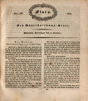 Flora (Baierische National-Zeitung) Montag 20. Oktober 1823