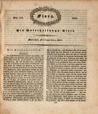 Flora (Baierische National-Zeitung) Freitag 9. Juli 1824