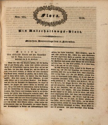 Flora (Baierische National-Zeitung) Donnerstag 18. November 1824