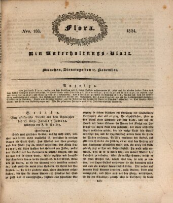 Flora (Baierische National-Zeitung) Dienstag 23. November 1824