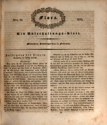 Flora (Baierische National-Zeitung) Sonntag 13. Februar 1825