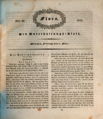 Flora (Baierische National-Zeitung) Freitag 25. März 1825