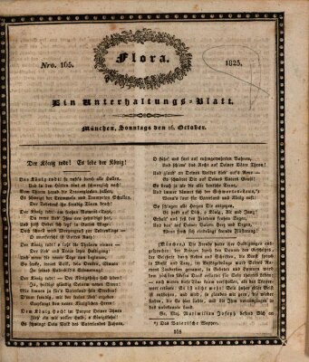 Flora (Baierische National-Zeitung) Sonntag 16. Oktober 1825