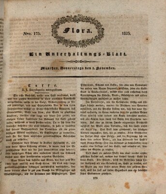 Flora (Baierische National-Zeitung) Donnerstag 3. November 1825