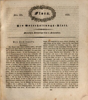 Flora (Baierische National-Zeitung) Sonntag 20. November 1825