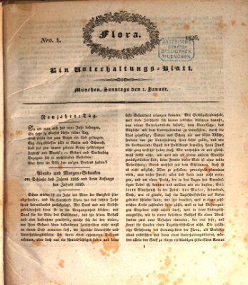 Flora (Baierische National-Zeitung) Sonntag 1. Januar 1826