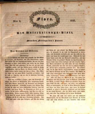 Flora (Baierische National-Zeitung) Freitag 6. Januar 1826