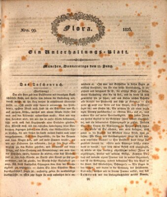 Flora (Baierische National-Zeitung) Donnerstag 22. Juni 1826