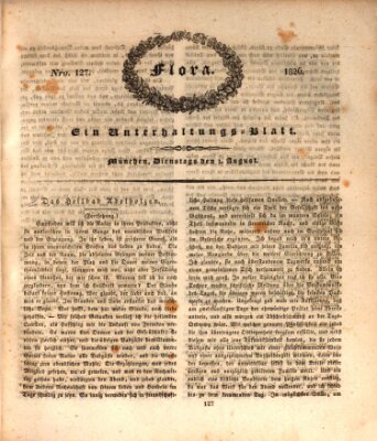 Flora (Baierische National-Zeitung) Dienstag 1. August 1826