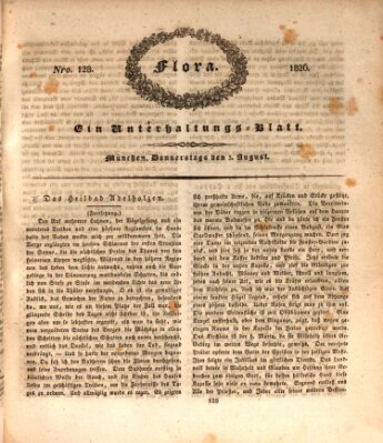Flora (Baierische National-Zeitung) Donnerstag 3. August 1826