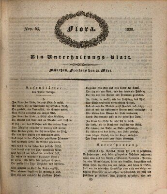 Flora (Baierische National-Zeitung) Freitag 28. März 1828