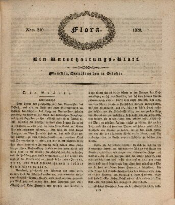Flora (Baierische National-Zeitung) Dienstag 21. Oktober 1828