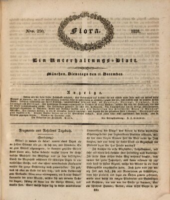 Flora (Baierische National-Zeitung) Dienstag 16. Dezember 1828