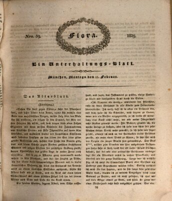 Flora (Baierische National-Zeitung) Montag 23. Februar 1829