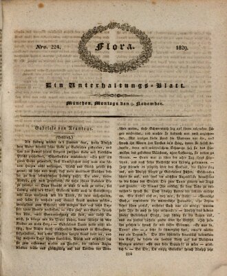 Flora (Baierische National-Zeitung) Montag 9. November 1829