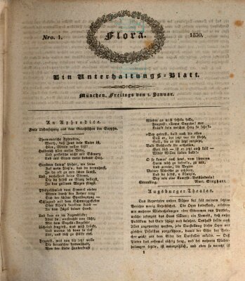 Flora (Baierische National-Zeitung) Freitag 1. Januar 1830
