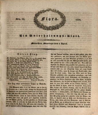 Flora (Baierische National-Zeitung) Montag 5. April 1830