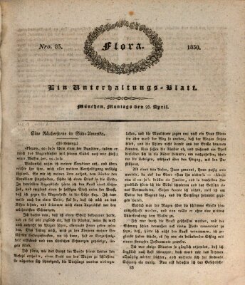 Flora (Baierische National-Zeitung) Montag 26. April 1830