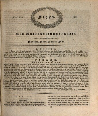Flora (Baierische National-Zeitung) Montag 28. Juni 1830