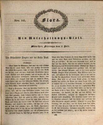 Flora (Baierische National-Zeitung) Freitag 16. Juli 1830