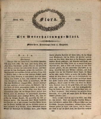 Flora (Baierische National-Zeitung) Sonntag 15. August 1830