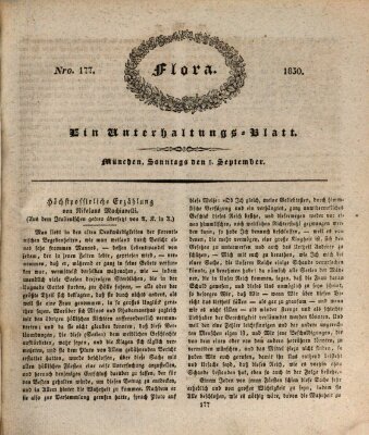 Flora (Baierische National-Zeitung) Sonntag 5. September 1830