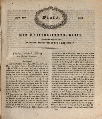 Flora (Baierische National-Zeitung) Donnerstag 9. September 1830